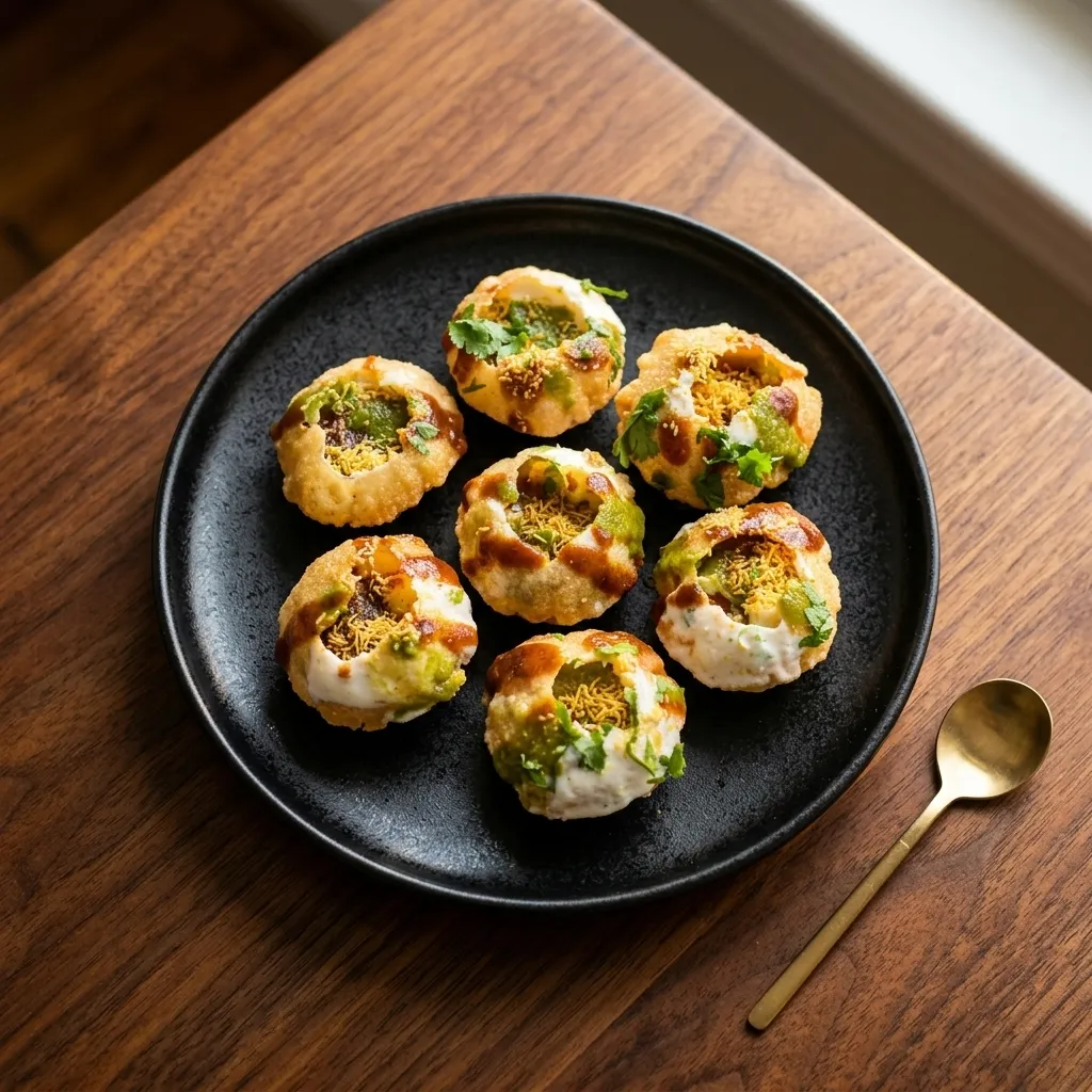 Dahi Wale Gol Gappe at Virk Dhaba, Indian street food in London, Ontario