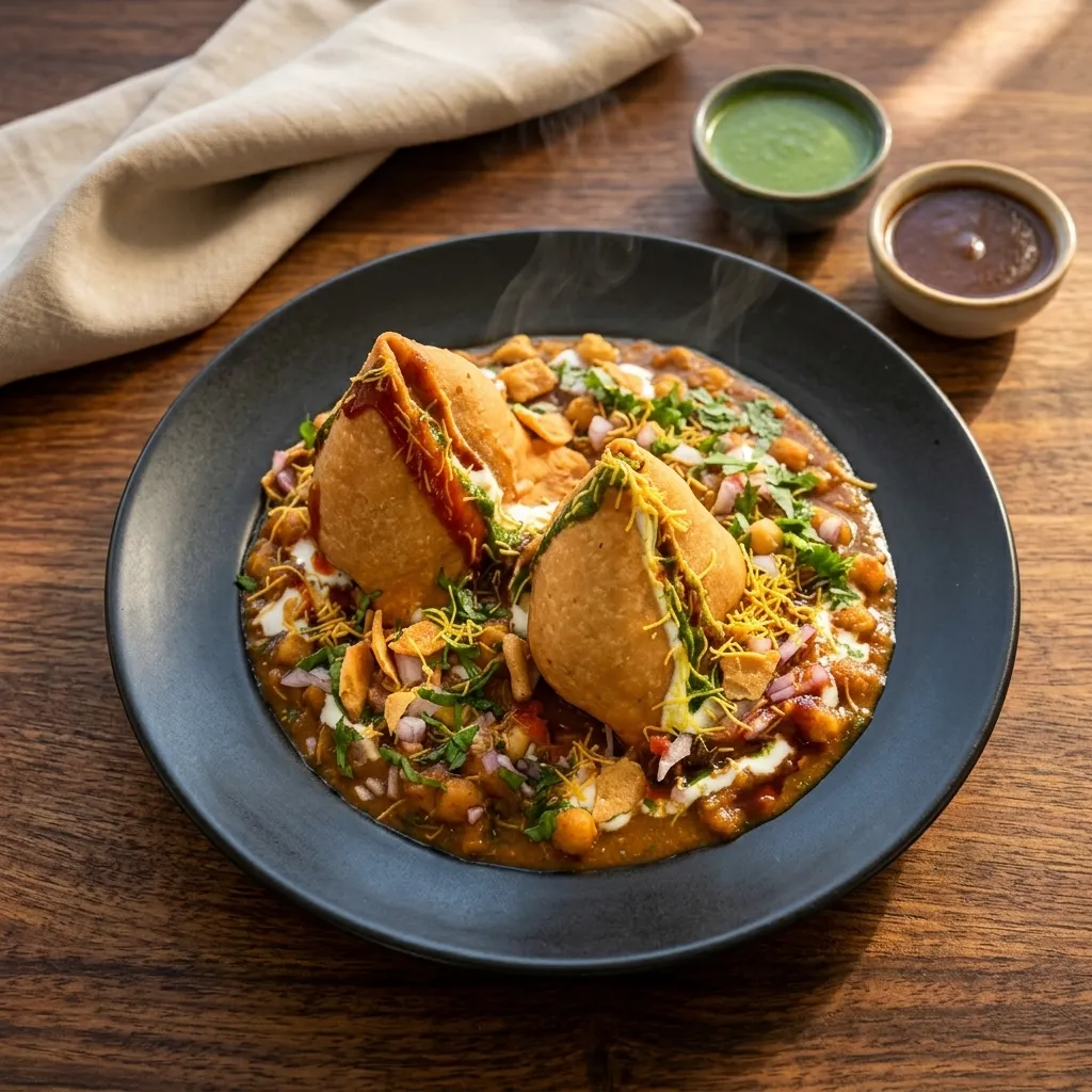 Samosa Chaat delivery to Glendale, London Ontario - Virk Dhaba